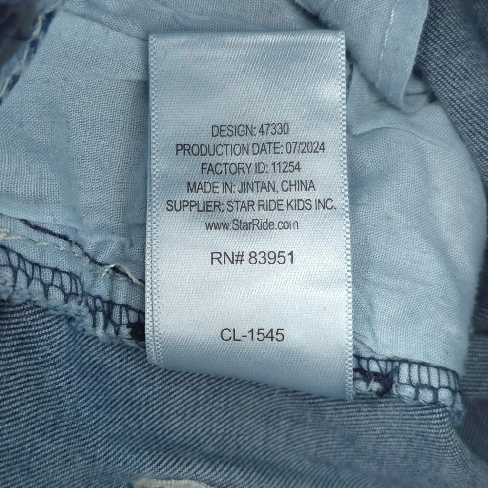 True Religion Girls Jeans Joey Hi Rise Flare Size 8 Blue Denim Rhinestone Y2K